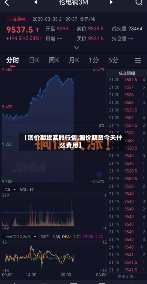 【铜价期货实时行情,铜价期货今天什么费用】