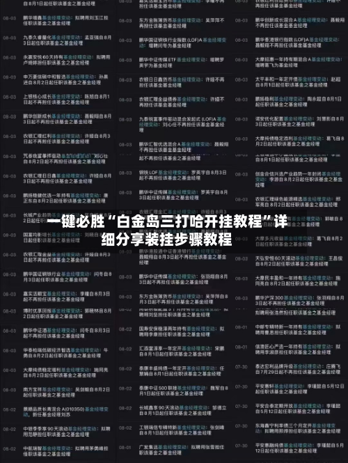 一键必胜“白金岛三打哈开挂教程”详细分享装挂步骤教程-第3张图片