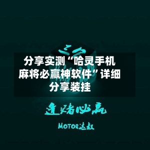 分享实测“哈灵手机麻将必赢神软件	”详细分享装挂-第2张图片