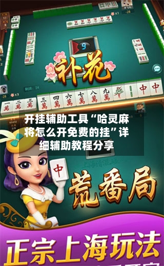 开挂辅助工具“哈灵麻将怎么开免费的挂”详细辅助教程分享-第2张图片