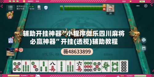 辅助开挂神器“小程序微乐四川麻将必赢神器”开挂(透视)辅助教程-第3张图片