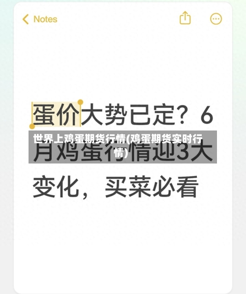 世界上鸡蛋期货行情(鸡蛋期货实时行情)-第2张图片