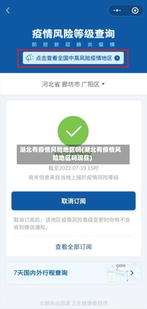 湖北有疫情风险地区吗(湖北有疫情风险地区吗现在)