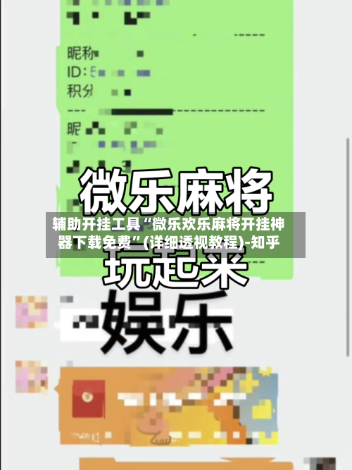 辅助开挂工具“微乐欢乐麻将开挂神器下载免费”(详细透视教程)-知乎-第3张图片