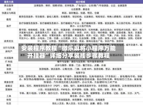 安装程序教程“微乐麻将小程序万能开挂器	”详细分享装挂步骤教程-第2张图片