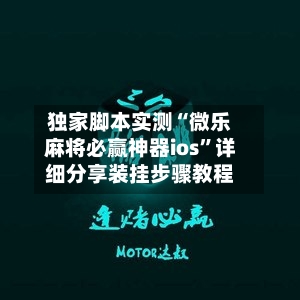 独家脚本实测“微乐麻将必赢神器ios	”详细分享装挂步骤教程-第2张图片