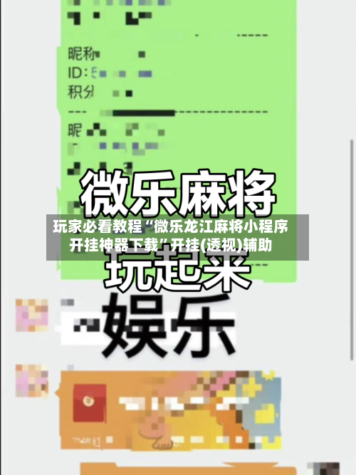 玩家必看教程“微乐龙江麻将小程序开挂神器下载”开挂(透视)辅助-第3张图片
