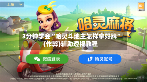 3分钟学会“哈灵斗地主怎样拿好牌”(作弊)辅助透视教程-第3张图片