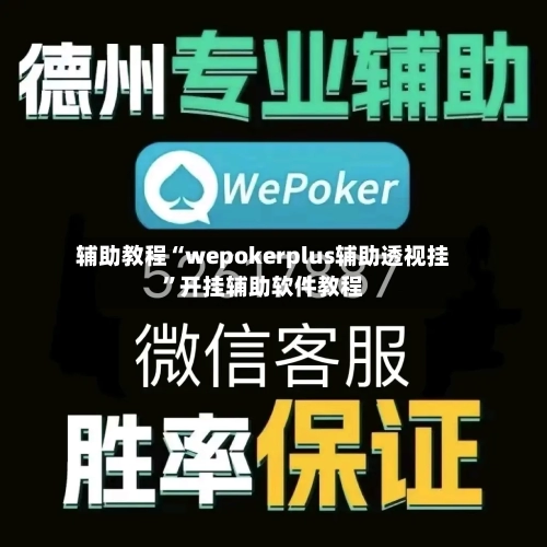 辅助教程“wepokerplus辅助透视挂”开挂辅助软件教程-第2张图片