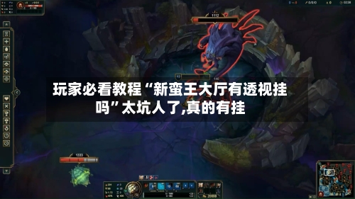 玩家必看教程“新蛮王大厅有透视挂吗	”太坑人了,真的有挂-第2张图片