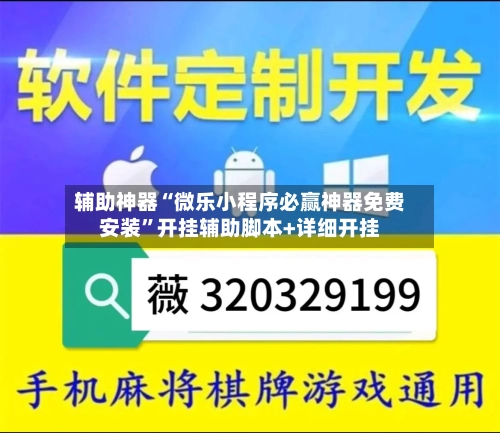 辅助神器“微乐小程序必赢神器免费安装”开挂辅助脚本+详细开挂-第3张图片