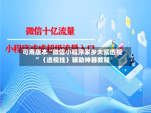 可用版本“微信小程序家乡大贰透视”（透视挂）辅助神器教程