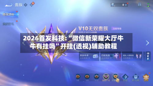 2026首发科技:“微信新荣耀大厅牛牛有挂吗	”开挂(透视)辅助教程-第2张图片
