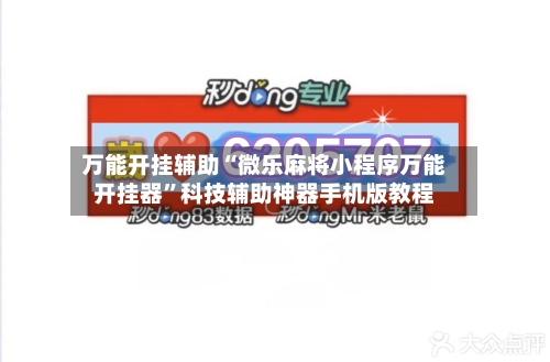 万能开挂辅助“微乐麻将小程序万能开挂器”科技辅助神器手机版教程-第2张图片
