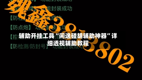 辅助开挂工具“闲逸碰胡辅助神器”详细透视辅助教程