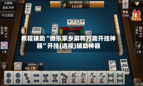 教程辅助“微乐家乡麻将万能开挂神器”开挂(透视)辅助神器-第3张图片