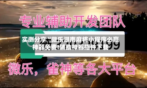实测分享“微乐湖南麻将小程序必赢神器免费!辅助神器插件下载