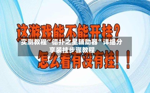 实测教程”德扑之星辅助器”详细分享装挂步骤教程-第2张图片