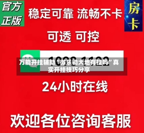 万能开挂辅助“微乐锄大地有挂吗”真实开挂技巧分享-第2张图片