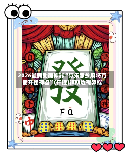 2026最新助赢神器“微乐家乡麻将万能开挂神器”(开挂)辅助透视教程-第2张图片