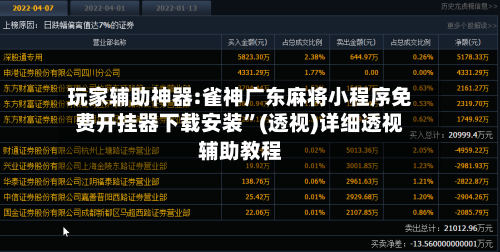 玩家辅助神器:雀神广东麻将小程序免费开挂器下载安装	”(透视)详细透视辅助教程-第2张图片