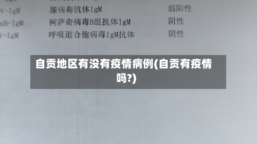 自贡地区有没有疫情病例(自贡有疫情吗?)-第3张图片